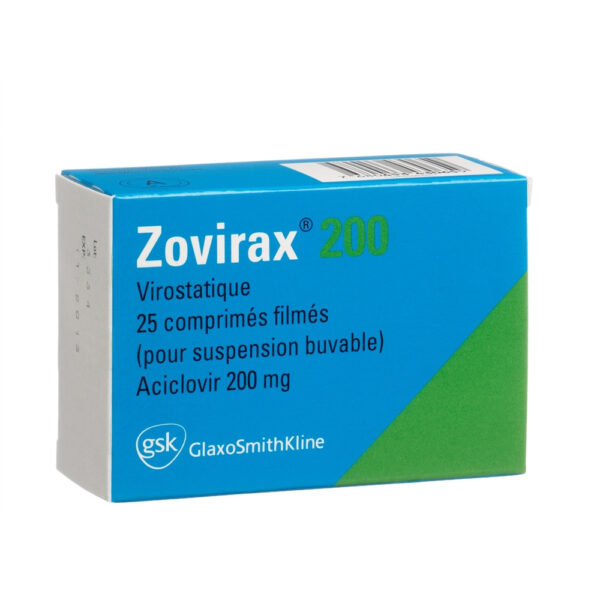 ZOVIRAX CPR 200MG BT25 PRIX
