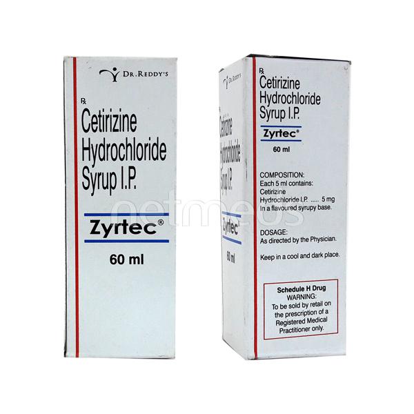 ZYRTEC SUSP PED FL60ML PRIX