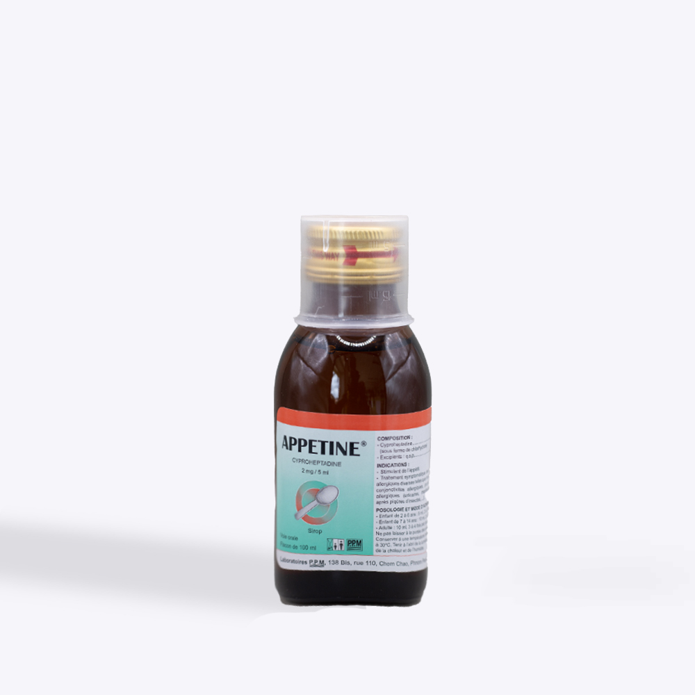 Appetine 2Mg Sirop 100Ml - prix adjamé