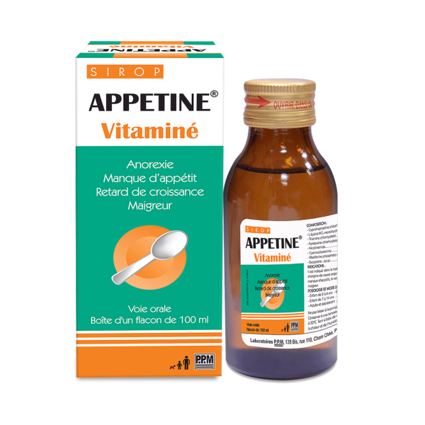 Appetine Vit Sirop Fl 100Ml