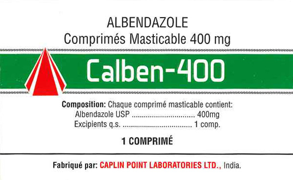 Calben 400Mg Cp B/1 - prix adjamé