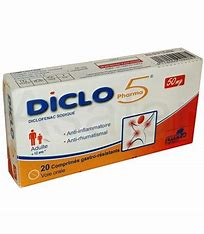 Diclo Pharma 5 50Mg Cpr B/20 - prix adjamé