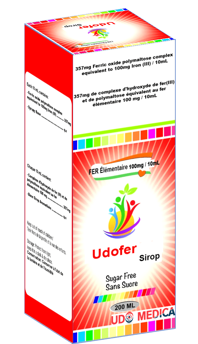 Udofer 357Mg Susp Fl/200Ml - prix adjamé