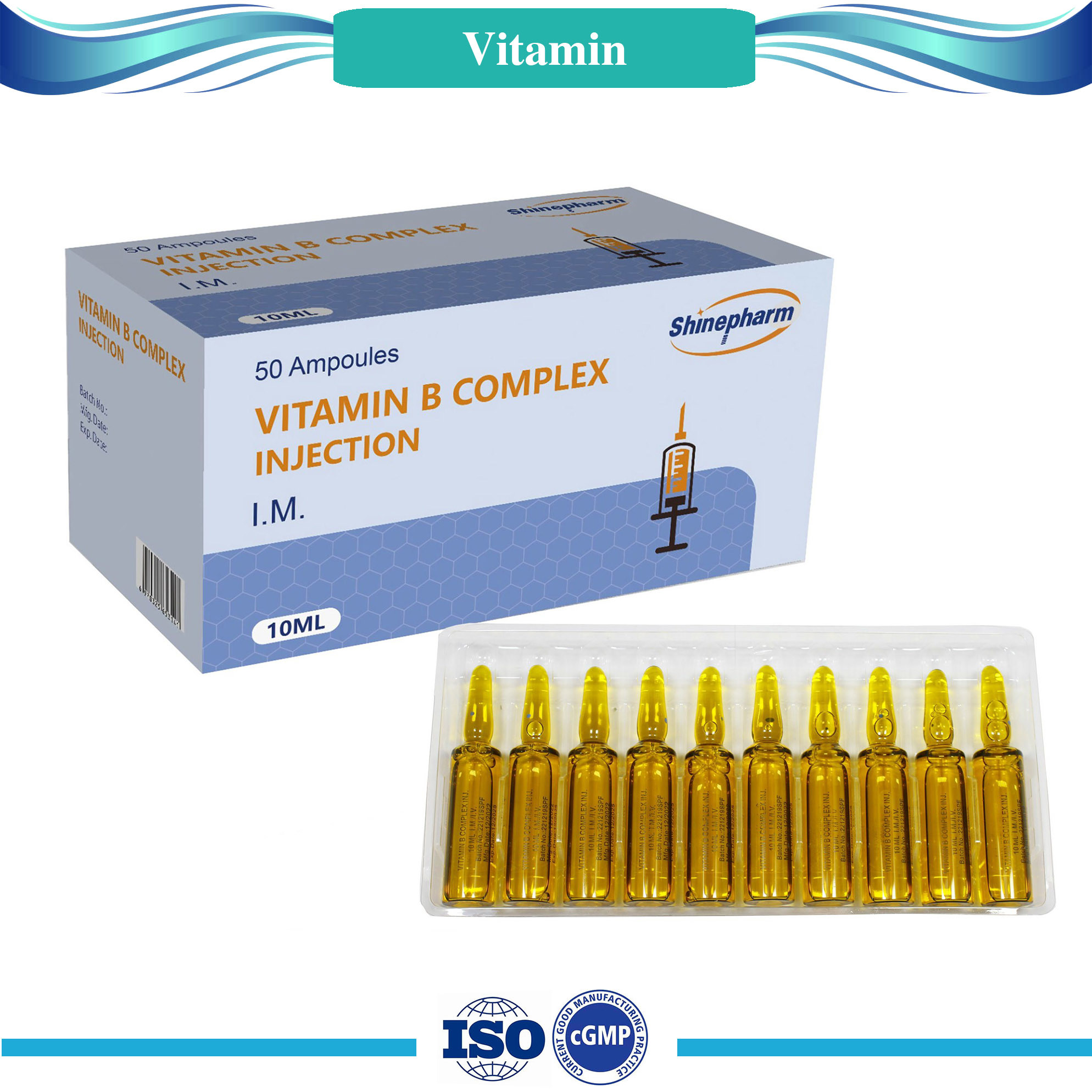 Vit B Complexe Inj Tong B/25 - prix adjamé