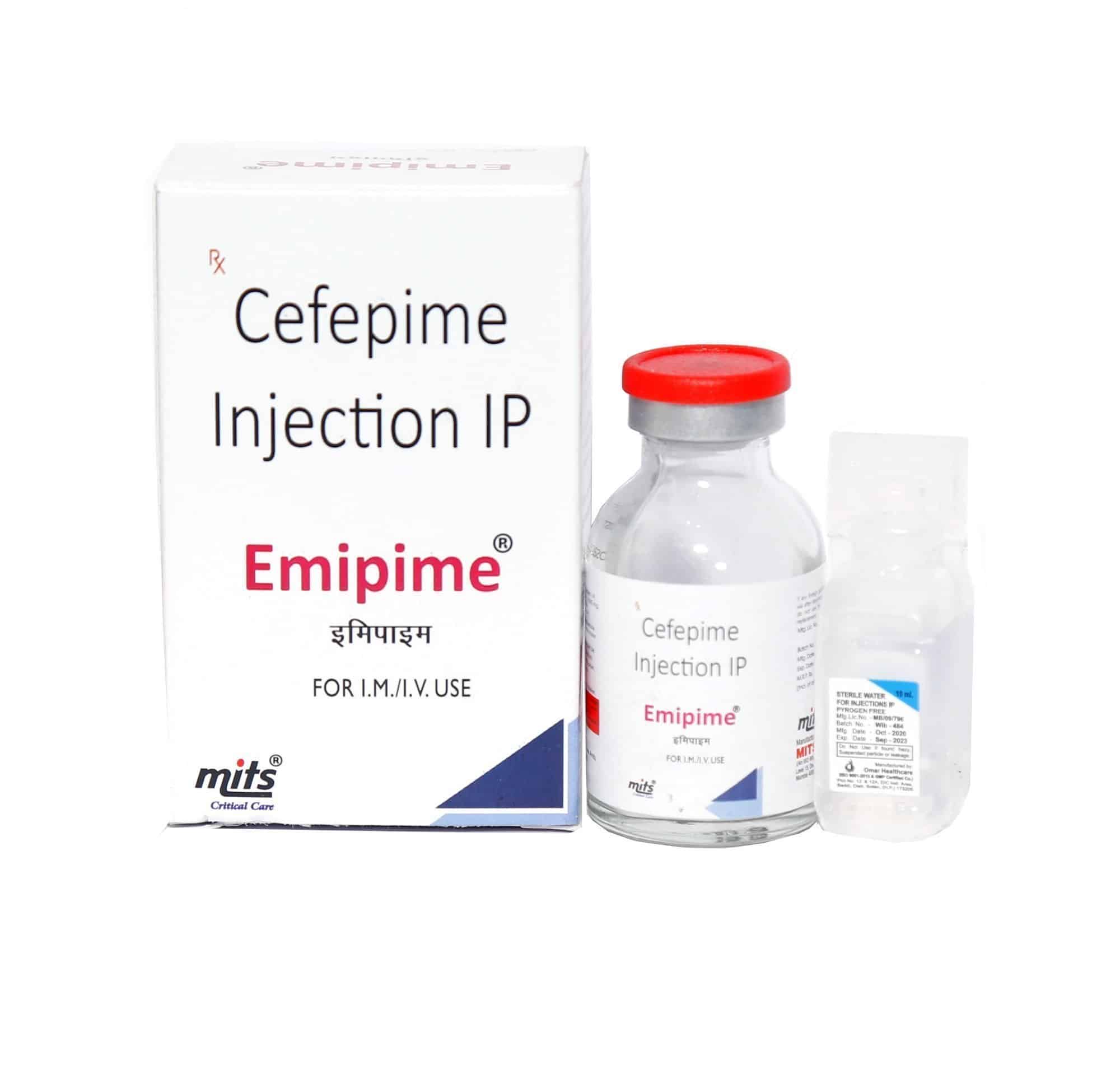 Kefpime 1G Pdre Sol Inj F/1+Solv/10Ml prix