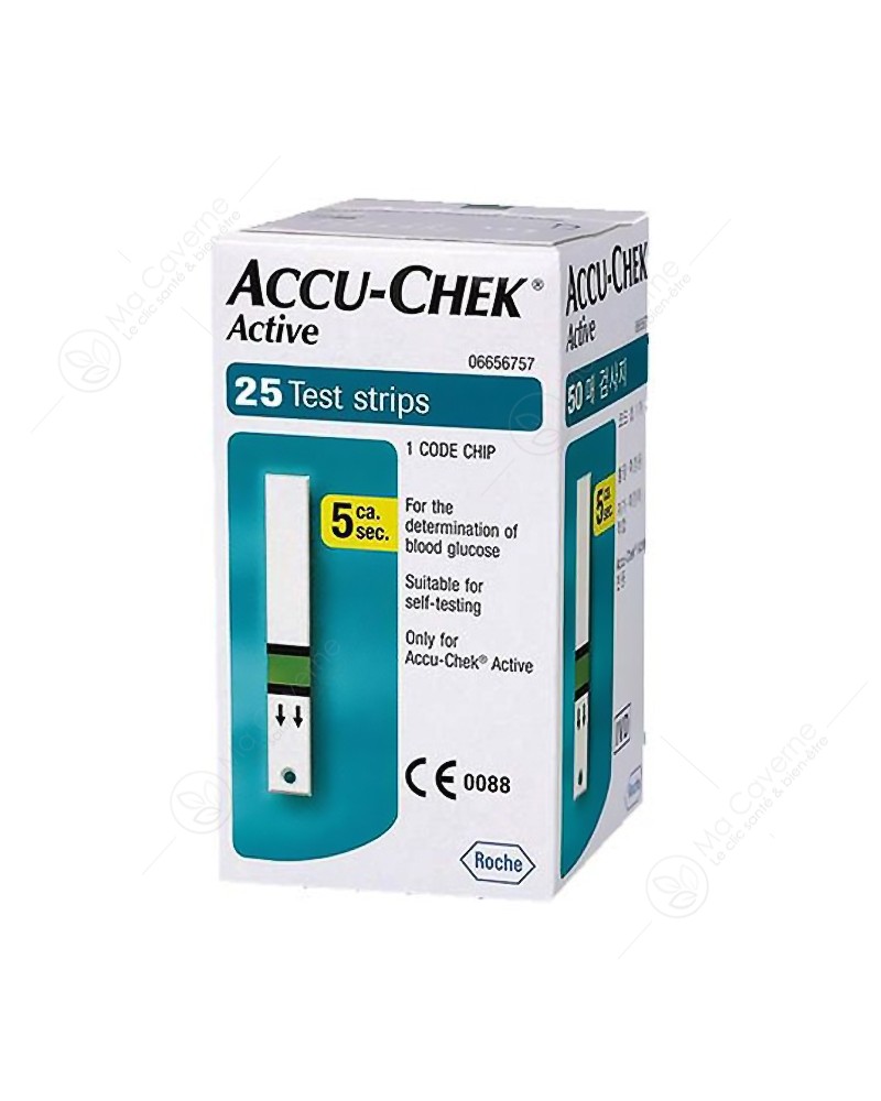 Accu-Chek Bandelettes Active B/25 - prix adjamé
