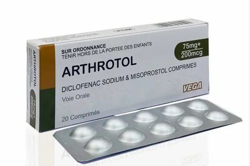 Arthrotol 75Mg/200Mg Cpr B/20 - prix adjamé