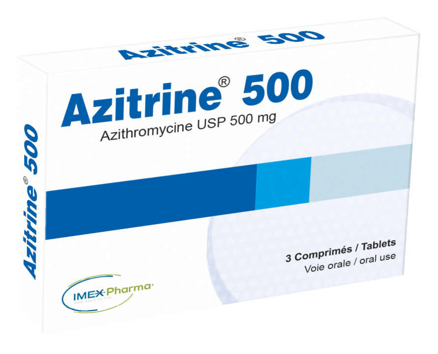 Azitrine 500Mg Cpr B/3 - prix adjamé