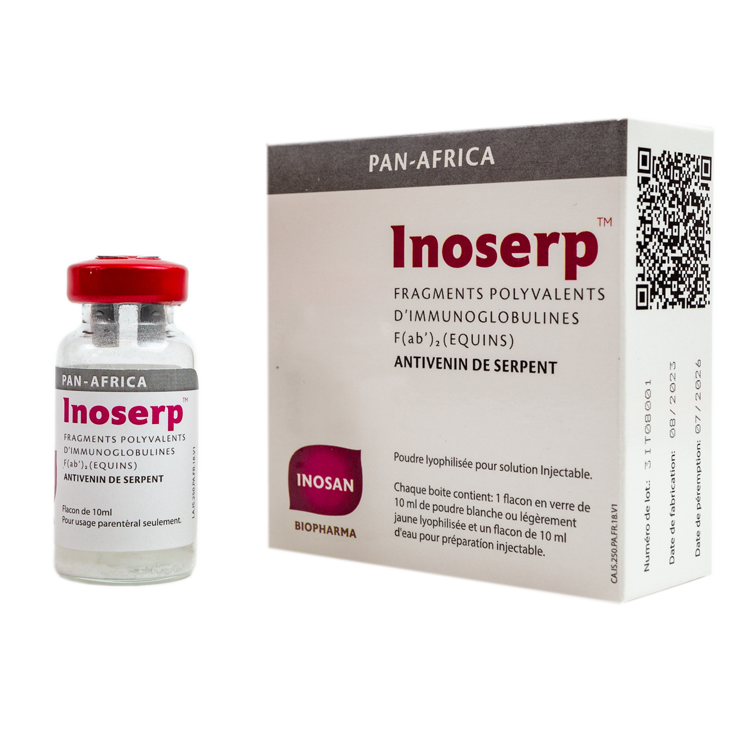 Inoserp Panafricain Pdre Sol Inj F/10Ml - prix adjamé
