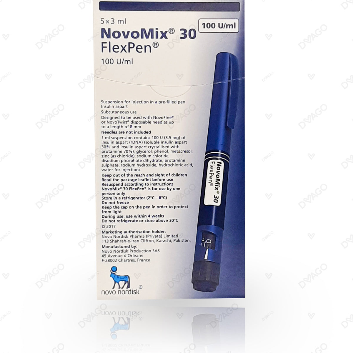 Ins Novomix 30 Flexpen 3Ml B/5  (Detail) - prix adjamé