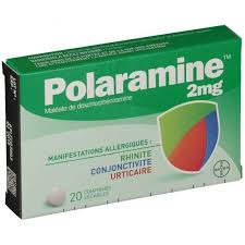 Polaramine Cpr 2Mg Bt20 - prix adjamé