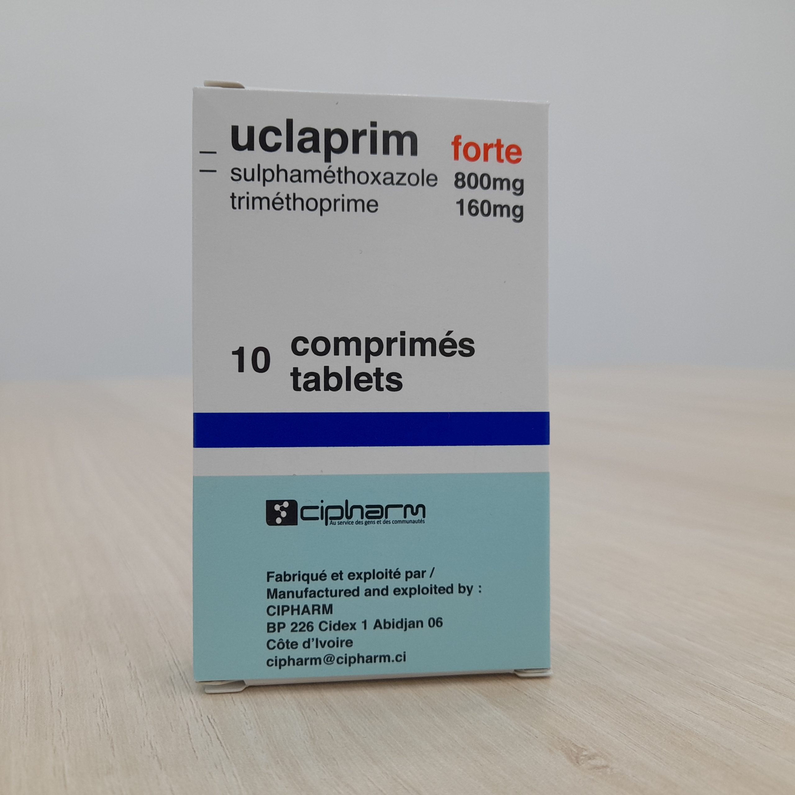 Uclaprim Cpr 800/160Mg Bt10 - prix adjamé