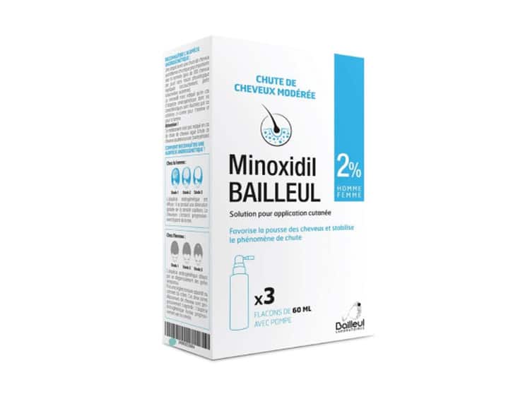 Minoxidil Bailleul 2Pc Fl 60Ml prix